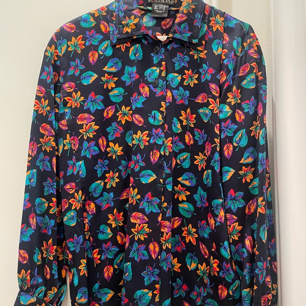Escada Multicolor Floral Women’s Blouse - size 35